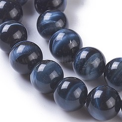 Natural Tiger Eye Beads Strands&nbsp;G-P428-01A-8mm