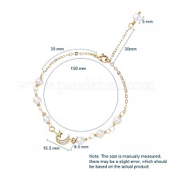 Natural Pearl Link Bracelets&nbsp;BJEW-JB04884