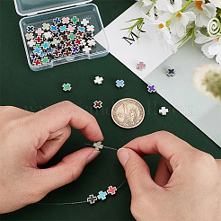 72Pcs 12 Colors Alloy Enamel Beads&nbsp;ENAM-HY0001-50