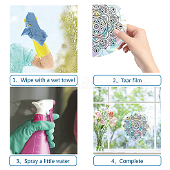 3Pcs 3 Style Waterproof PVC Electrostatic Wall Stickers Brick Pattern Stickers&nbsp;DIY-GF0003-70