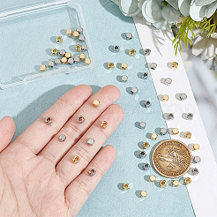 60Pcs 2 Colors 304 Stainless Steel Spacer Beads&nbsp;STAS-UN0053-74