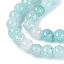 Baking Paint Crackle Glass Beads Strands&nbsp;GLAA-Q106-03A-15