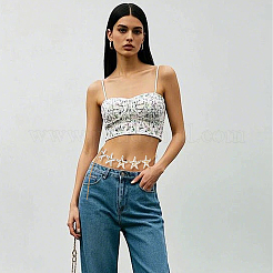 Bohemian Alloy White Enamel with Iron Starfish Link Belly Body Chains for Women&nbsp;AJEW-WH20006-348