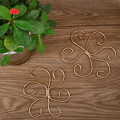 6Pcs 2 Styles Aluminum Plant Support Stands&nbsp;DIY-DR00015