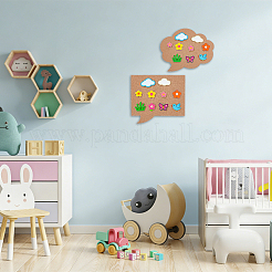 3Pcs 3 Styles Speech Bubble Shape Cork Memo Board Sets&nbsp;DIY-WH0504-933