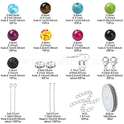 DIY Natural & Synthetic Mixed Gemstone Necklaces Dangle Earrings Making Kit&nbsp;DIY-YW0008-59