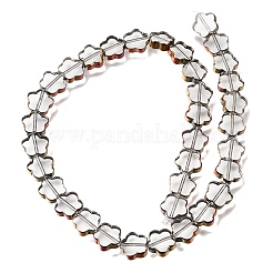 Electroplated Transparent Glass Beads Strands&nbsp;GL-CBA98F0-07A
