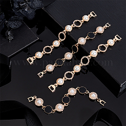 AHADEMAKER 4Pcs 2 Style Alloy Decorative Shoe Chains&nbsp;FIND-GA0002-41