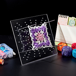 Square Acrylic Crochet Blocking Board&nbsp;DIY-WH0304-731