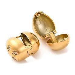 PVD Vacuum Plating 304 Stainless Steel Clear Cubic Zirconia Hoop Earrings for Women&nbsp;EJEW-Z076-03G-05