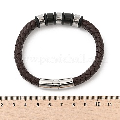 Braided Leather Cord Bracelets for Men&nbsp;BJEW-Z081-11P-02