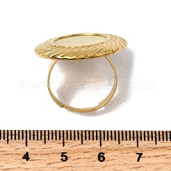 304 Stainless Steel Cuff Ring Components&nbsp;STAS-P403-04G