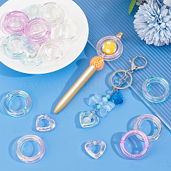24Pcs 8 Styles Plating Acrylic Beads&nbsp;FIND-PH0022-04