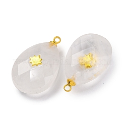 Natural Quartz Crystal Pendants&nbsp;G-B089-01G-02