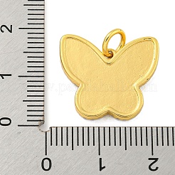 Brass Micro Pave Clear Cubic Zirconia Pendants&nbsp;KK-R159-15G-02
