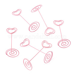 15Pcs Heart Iron Name Card Holder&nbsp;AJEW-TA0003-53