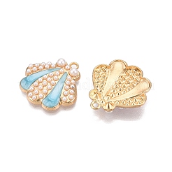 Rack Plating Alloy Enamel Pendants&nbsp;ENAM-N056-367KCG
