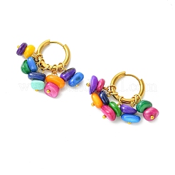 Natural Freshwater Shell Beads Chandelier Earrings&nbsp;EJEW-JE07029