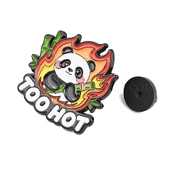 Flaming Animal Alloy Enamel Pins&nbsp;JEWB-G046-05H