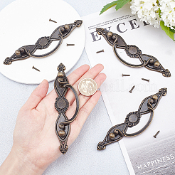 Zinc Alloy Handle&nbsp;PALLOY-WH0072-37AB
