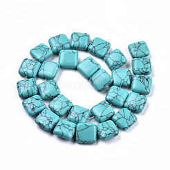 Synthetic Turquoise Beads Strands&nbsp;G-N326-140C