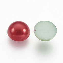 ABS Plastic Imitation Pearl Cabochons&nbsp;SACR-S738-6mm-M