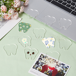 30Pcs Transparent Acrylic Badge&nbsp;AJEW-BC0008-01