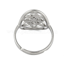 201 Stainless Steel Adjustable Rings for Women&nbsp;RJEW-M008-01P