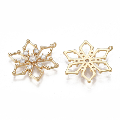 Brass Filigree Pendants&nbsp;X-KK-T038-381G