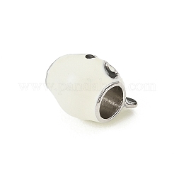 304 Stainless Steel Enamel European Beade&nbsp;STAS-Z199-09P