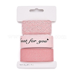 9 Yards 3 Styles Polyester Ribbon&nbsp;SRIB-A014-B04