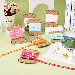 50 Yards 10 Colors Polyester Grosgrain Ribbon&nbsp;OCOR-MP0001-01