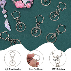 18Pcs Alloy Keychain Clasps&nbsp;KEYC-SC0001-72P