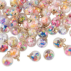 54Pcs 9 Styles Glass Pendants&nbsp;FIND-TA0008-55