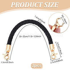 PU Imitation Leather Braided Bag Handles&nbsp;DIY-WH0366-41A
