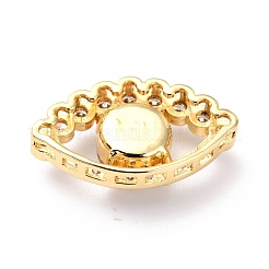 Brass Cubic Zirconia Beads&nbsp;ZIRC-O044-20MC-G