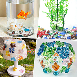 400G Ocean Series Glass Display Decoration&nbsp;DJEW-PA0001-05
