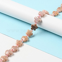 Natural Pink Ocean Jasper/Ocean Agate Beads Strands&nbsp;G-D475-02F