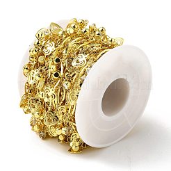 Handmade Eco-friendly Brass Curved Bar Link Chain&nbsp;CHC-E023-30G