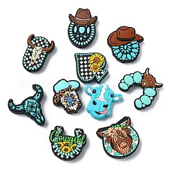 15Pcs 15 Styles Silicone Focal Beads&nbsp;SIL-CJ0002-98