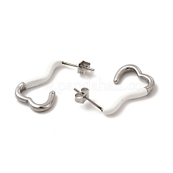 Non-Tarnish 304 Stainless Steel Heart Stud Earrings for Women&nbsp;EJEW-P219-05P