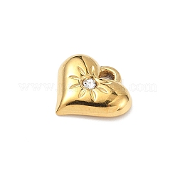 304 Stainless Steel Rhinestone Pendants&nbsp;STAS-U054-02G