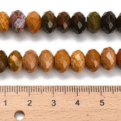 Natural Ocean Jasper Beads Strands&nbsp;G-C259-A14-6x10mm
