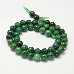  Natural African Jade Beads Strands&nbsp;G-K091-4mm