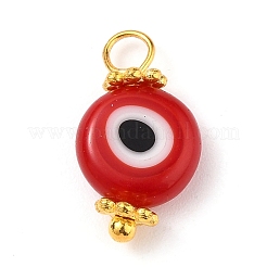 Handmade Evil Eye Lampwork Charms&nbsp;PALLOY-JF00539
