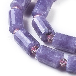 Natural Lepidolite/Purple Mica Stone Beads Strands&nbsp;G-F653-21