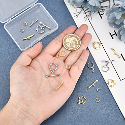 8Set 4 Style Brass Toggle Clasps&nbsp;KK-PH0001-88