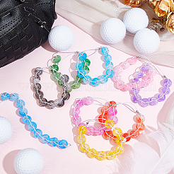 9Pcs 9 Colors Elastic Cords and Acrylic Golf Beads Count Stroke Score Counter&nbsp;HJEW-DR00083