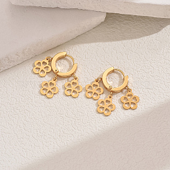 Elegant 201 Stainless Steel Chandelier Earrings&nbsp;ZD9069-3