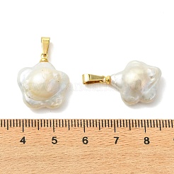 Natural Baroque Keshi Pearl Pendants&nbsp;PALLOY-JF05627